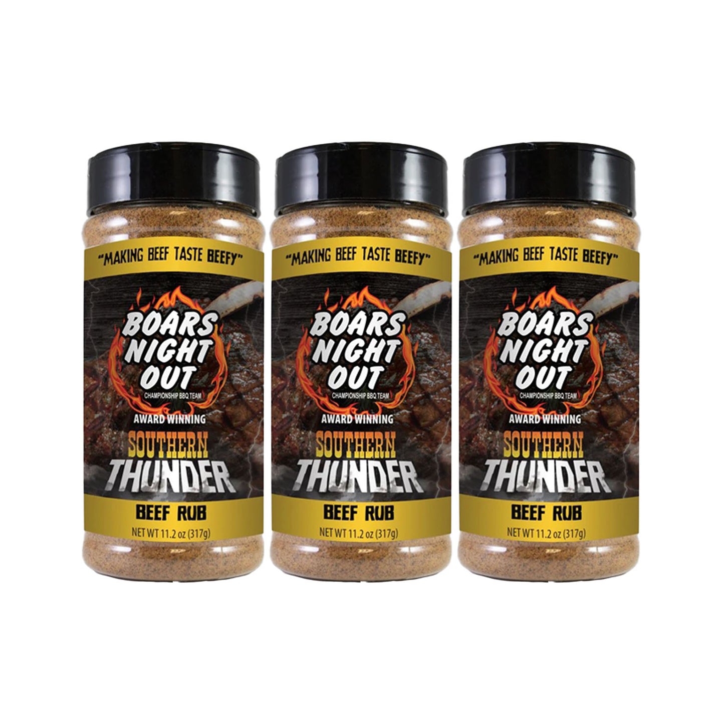 Boars Night Out Southern Thunder Beef Rub - 3 Pack