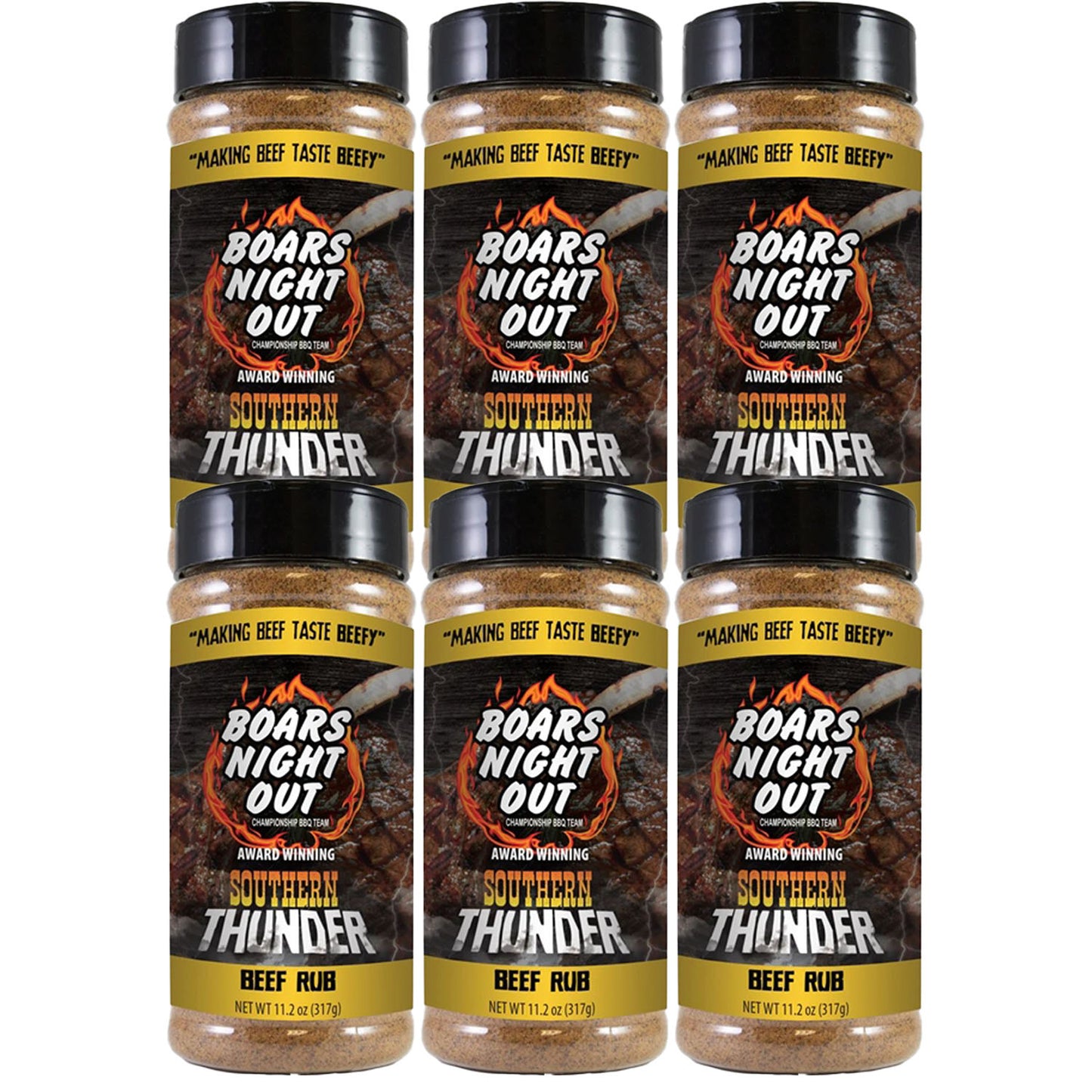 Boars Night Out Southern Thunder Beef Rub - 6 Pack